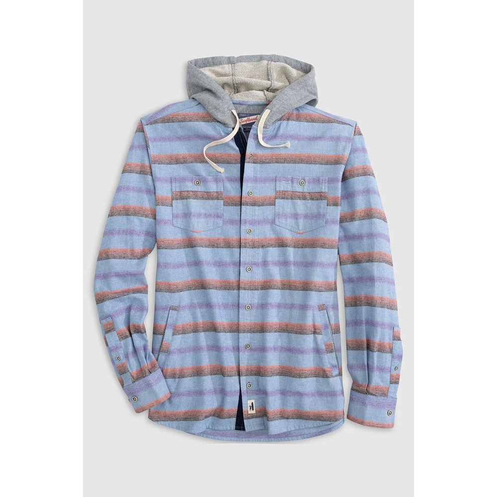 Johnnie-O Melton Shirt Jacket Surflannel Flannel Size Medium Maliblu